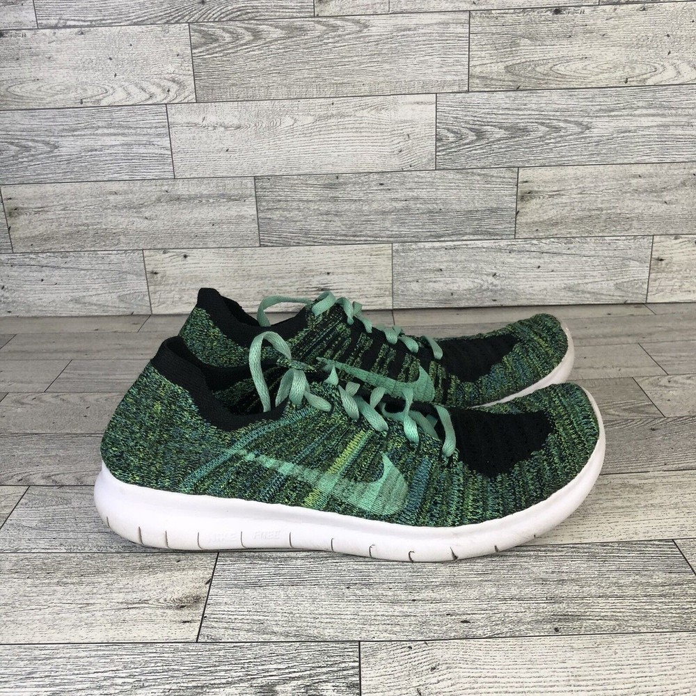 Nike ID Free Run Green/Black Athletic Running Shoes Women’s Size 6 858071-998